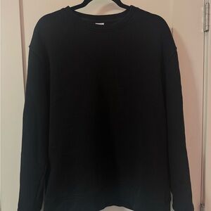Zara Men's Black Crewneck Sweater